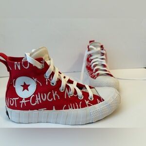 Converse Chuck Taylor "Not A Chuck" High Top Sneakers Red US 5 UK 4.5